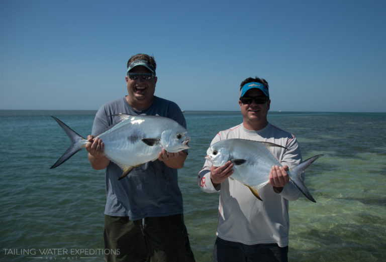 Double header permit! Key West is one of the best permit fishing destinations in the world!